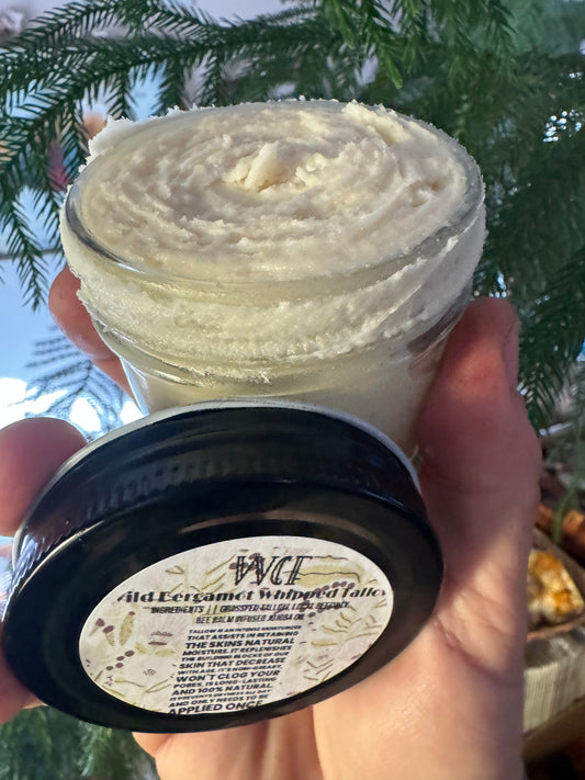 Wild Bergamot Whipped Tallow (2/4/8oz glass jars) up