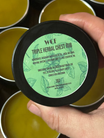 Triple Herbal Chest Rub (3oz tin)