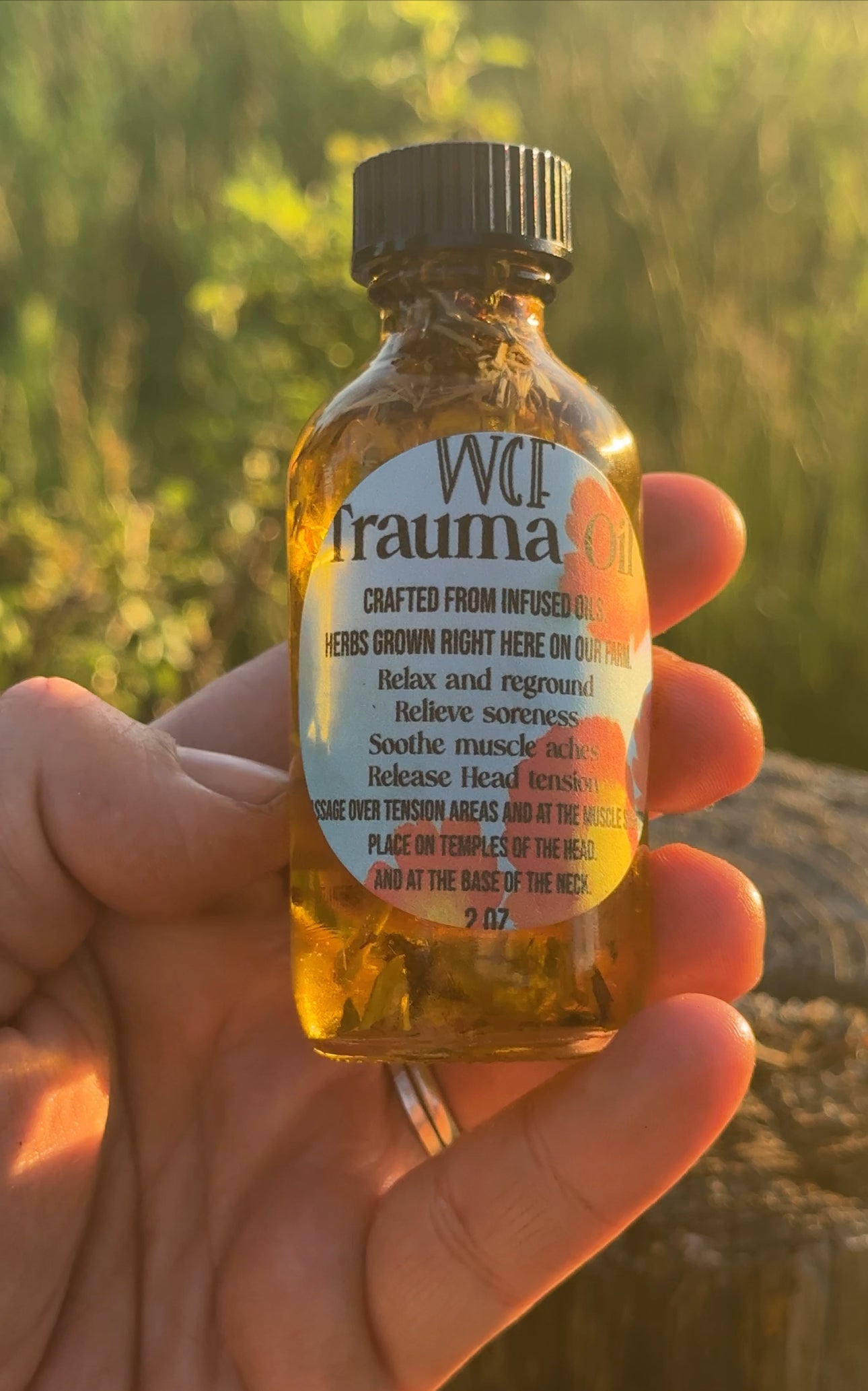 Trauma Oil (2oz clear glass bottle)