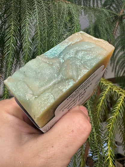 Pineapple Kiwi Goat Milk Soap Bar (large 7oz bar)