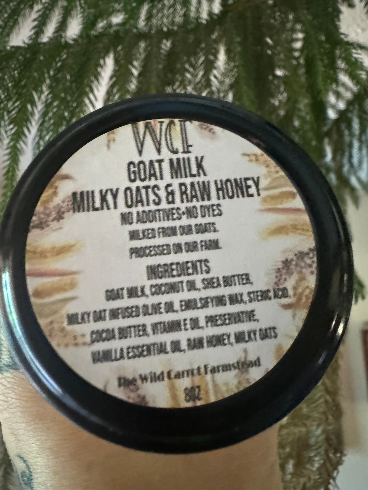 Milky Oats & Raw Honey Goat Milk Whip (8oz glass jar)